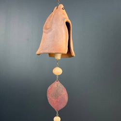 Mid-Century Modern Terracota Wind Chime Bel, C.1970's - Delivery Available