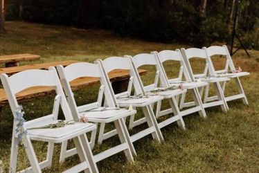 Resin padded chairs used s,a,l, e