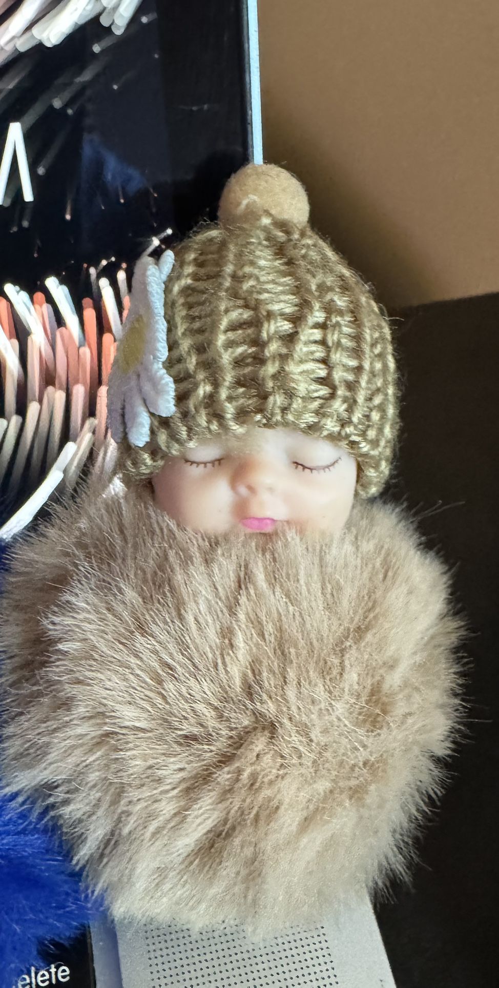 Plushy Soft Fluffy Baby Key Chain