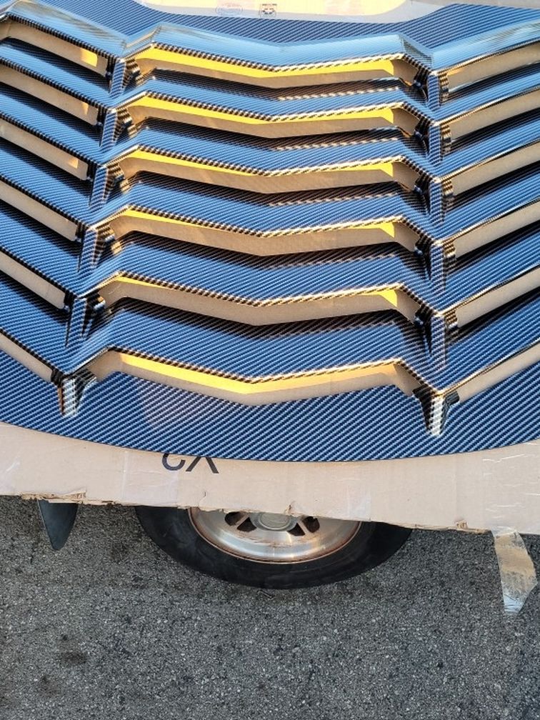 2015 - 2023 Ford Mustang Carbon Fiber Rear Louvers
