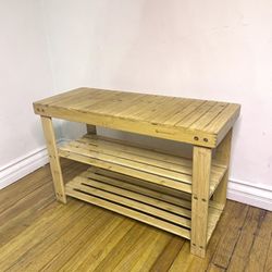 FREE 🎁 with purchase- Bamboo Shoe Bench 