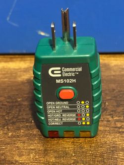 Commercial Electric MS102H Outlet Circuit Tester