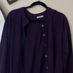 Dark purple cardigan L/XL