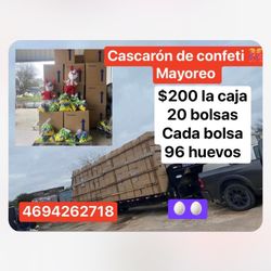 Cascarones Confeti Mayoreo