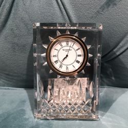 Waterford Crystal Clock Clear -4.5”