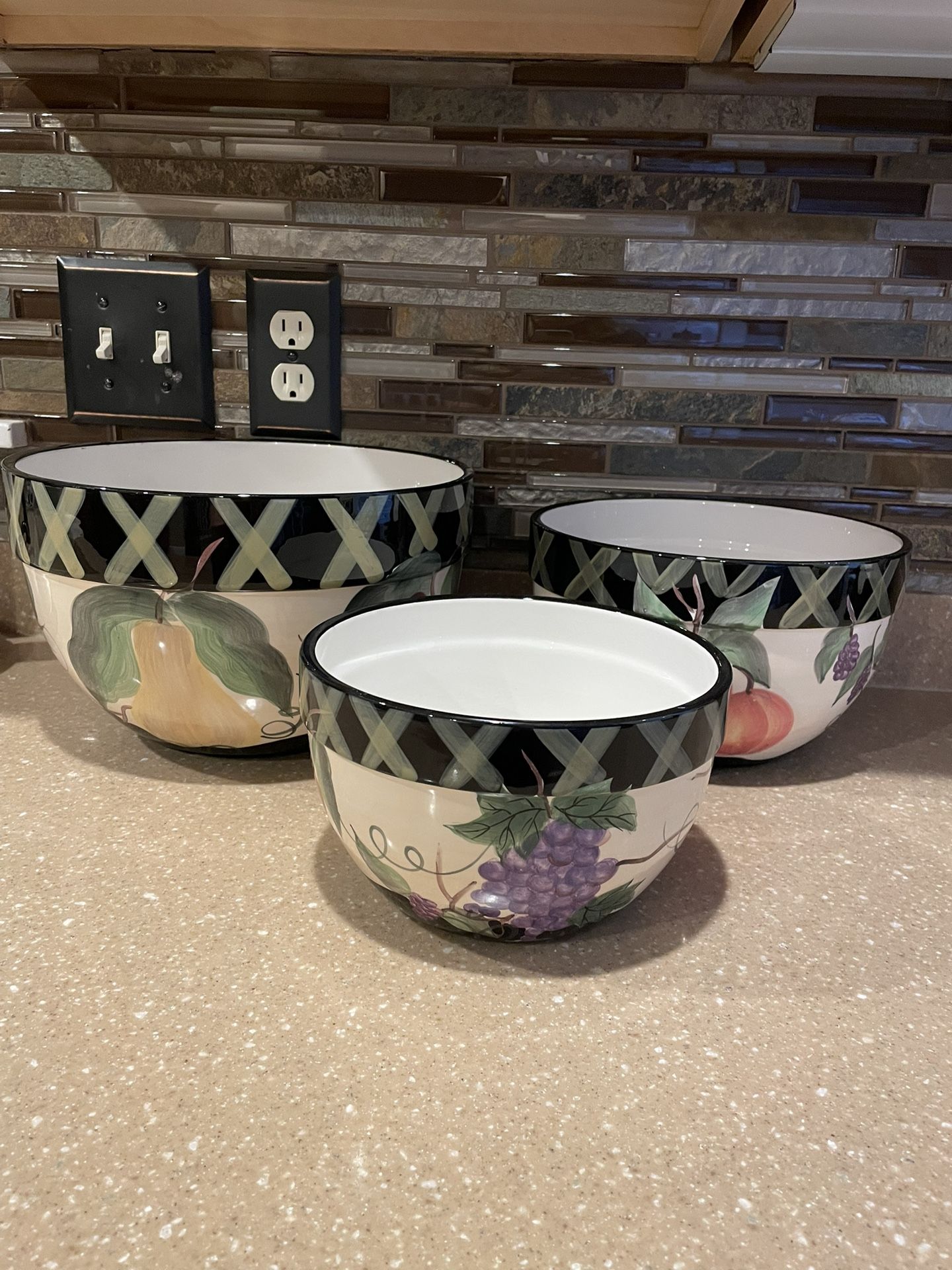 Certified International Nesting Bowls Designed By Patricia Brubaker