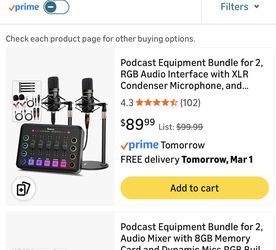 Microphone Podcast Equipment Kit