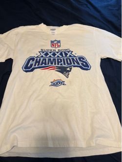New England Patriots Super Bowl 39 Champions Tee Size Medium White By Reebok
