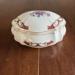 Floral Serving Bowl With Cover