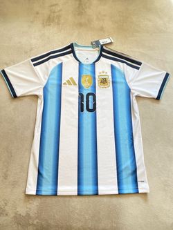 ADIDAS ARGENTINA 2026 HOME MESSI #10 JERSEY WHITE/SKY BLUE MENS SIZE M