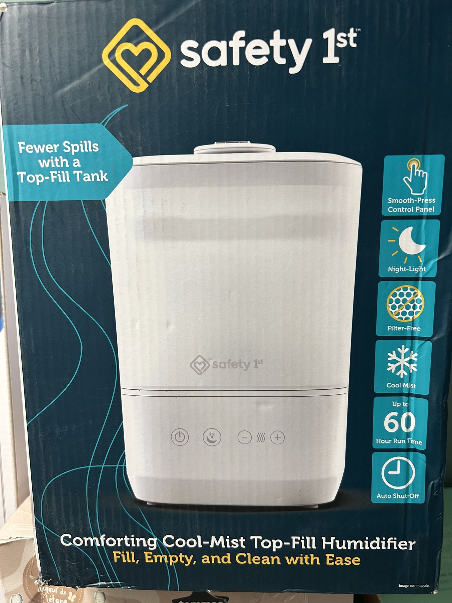 Safety 1st Comforting Cool-Mist Top-Fill Humidifier