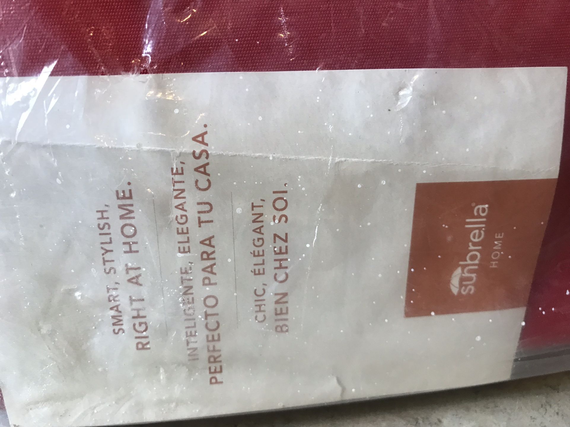 Alfresco Red Sunbrella Outdoor Sofa/Bench Cushion