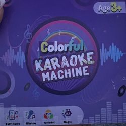 Kids colorful Karaoke machine