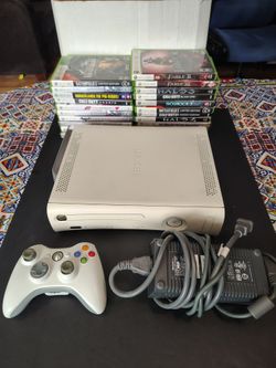 Xbox 360 Console with Controller and Games Bundle