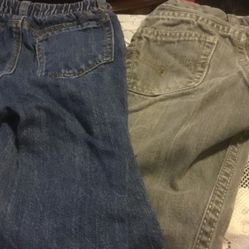 Two Pair of Jeanine gray One Blue One Shirt Boys Size 3  Pants Size 3yshirtisgray And Blackfoot  6.00