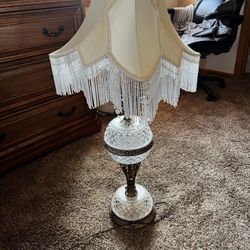 Antique Crystal Lamp