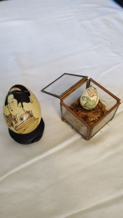 Japanese handpainted real eggs
