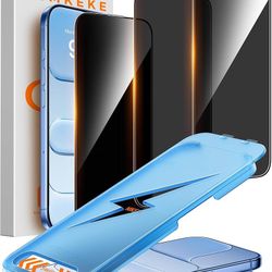 7 Brand New Unopened   Mkeke for iPhone Air Privacy Screen Protector 3 Pack, [9H+ Tempered Glass] [16 FT Military-Grade Drop Protection] Shockproof Fu