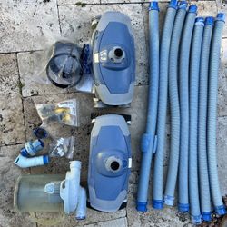 2 Zodiac MX8 Elite Suction Pool Vacuum Cleaner With Multiple Extra Parts