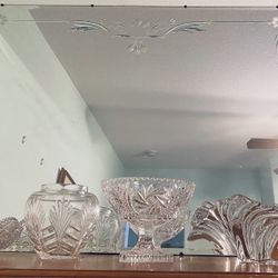 Antique Mantle Mirror 