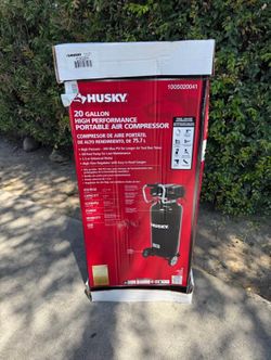Husky 20 Gal. 200 PSI Oil Free Portable Vertical Electric Air Compressor