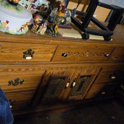 Vintage Solid Wood Dresser
