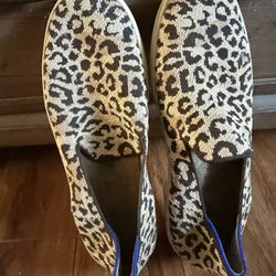 Rothy Leopard Slip On’s