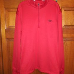 MENS XL CALLAWAY 1/4 ZIPPER GOLF SWEATSHIRT