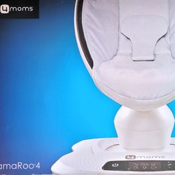 4MOMS mamaRoo 4 Bluetooth Multi-Motion Baby Swing - Black... NEW!