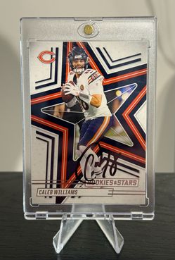 Autographed 2024 Caleb Williams Panini Rookies& Stars #64