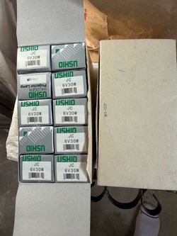 Projector Lamps - Ushio JC 6V30W Halogen lights - 2 cases of 10