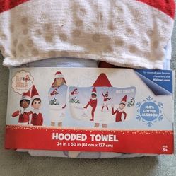 New ELF on the shelf hooded towel