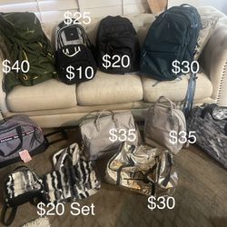 Backpacks, Purses Travel Bags, Rolling Luggage 
