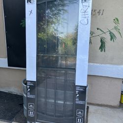 32x81 steel security door with screen