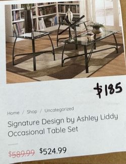2 pc Occasional Table Set
