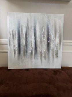 Large Abstract Textured Canvas Wall Art
