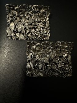 Vintage Musi “Pat Pend” Pair Shoe Clips Pewter 