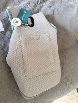 Mora Pets Dog Cooling Vest with Ice Pack Grey-Light Blue S