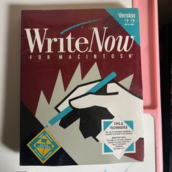 Vintage Write Now Word Processor Version 2.2 For Macintosh