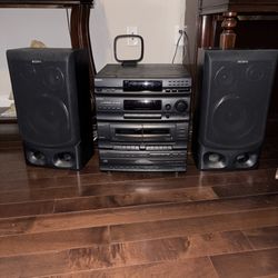 Sony LBT-D550 Stereo System + SS-D555 Speakers – Vintage Sony Sound! 🔊 💰 $150