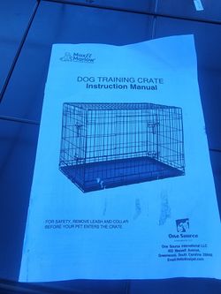 New Dog Metal Crate. 30x48