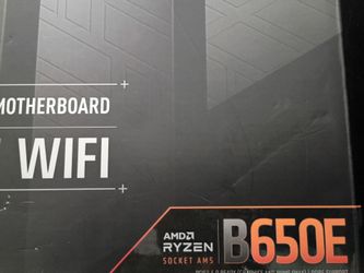 Never used Tuf gaming motherboard...b650e wifi...