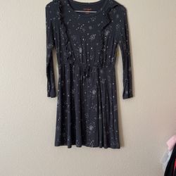 Grey And Silver Holiday Dress For Girls Size 7/8