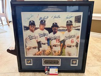 Dodgers “The Infield” Autograph PSA Authenticated