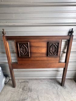 Twin Bed Wooden Headboard