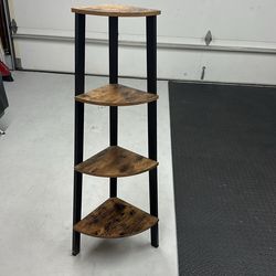 Rustic four tier shelf
