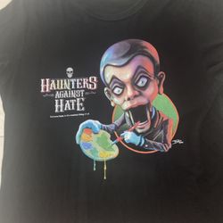 Haunters Against Hate LGBTQ Tim Jacobus Goosebumps Dummy T-Shirt XL