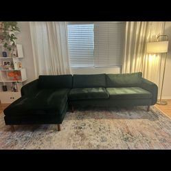 AllModern Emerald Green Couch/Sectional