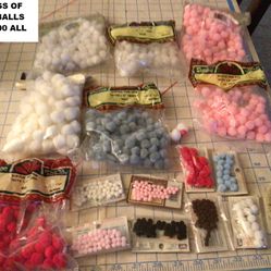 Cotton Puff Balls For Sewing, Crafts, Knitting - New In Sealed Packages for  Sale in Manteca, CA - OfferUp