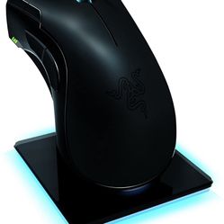 RAZER MAMBA WIRELESS MOUSE WITH CHARGING DOCK & RAZER FIREFLY HARD EDITION MOUSEPAD *READ DESCRIPTION*